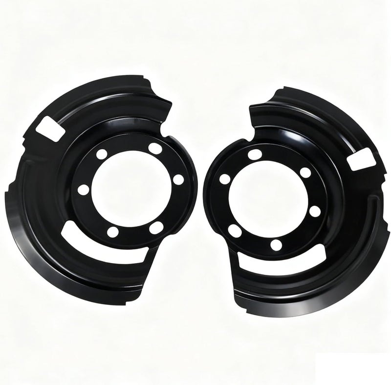 TOM Front Left & Right Brake Dust Shield Set Compatible with Jeep Wrangler 1987-1995 1997-2006 Cherokee 1984-2001 Grand Cherokee 1993-1998 - Image 1